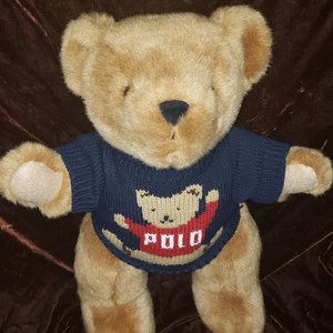 VINTAGE RALPH LAUREN POLO TEDDY BEAR 1997 RARE
